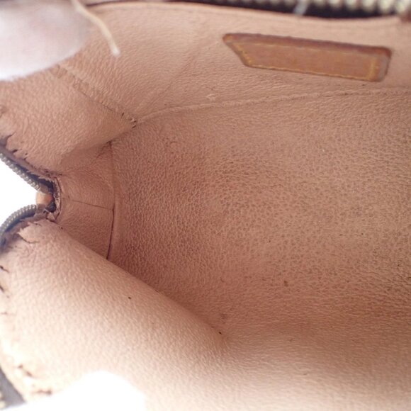 LOUIS VUITTON Pochette Cosmetic Pouch Monogram Leather Brown BN M47515 02AA002 - Picture 11 of 14